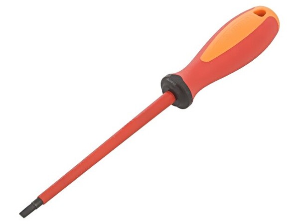 621247 Schraubendreher Isoliert Flach 45X10Mm L.Klin: 125Mm Unior-image
