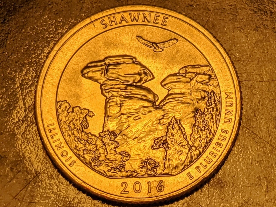 Feeder Finger US Mint Error 2018-D Illinois State Quarter Extremely RARE - Image 3 of 4