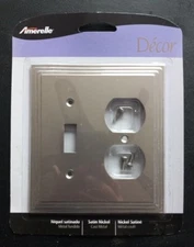 Steps Satin Nickel Switchplate Wall Plate Covers Light Switch