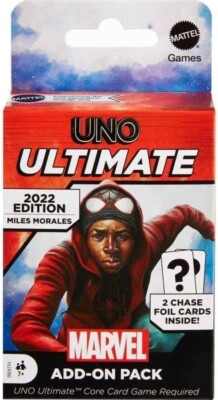 2022 UNO Ultimate Add-On Pack Miles Morales 2 Chase Foil Cards Sealed NEW
