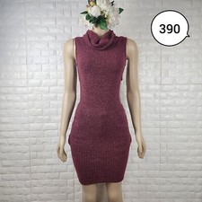 windsor small maroon knit cowl neck dress
