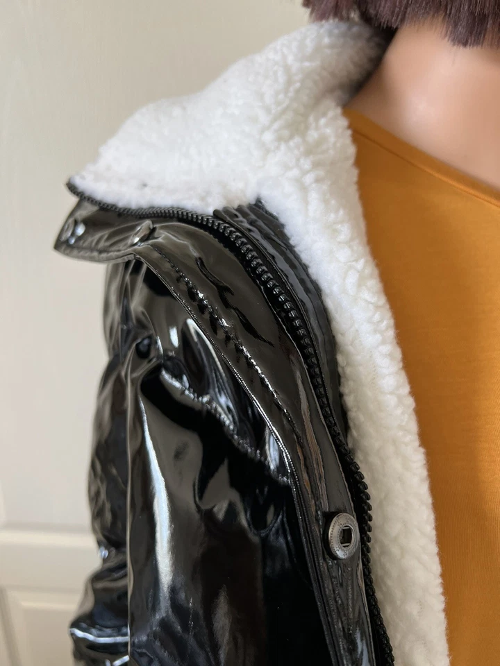 G.I.L.I. Sherpa Lined Puffer Jacket - Black Size Medium *NEW* - Image 3 of 4