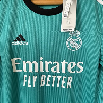 BENZEMA REAL MADRID JERSEY 2021/22 THIRD SIZE XS SOCCER FOOTBALL