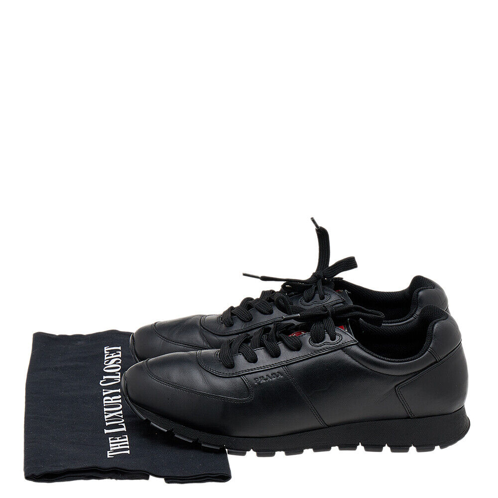 Prada Sport Black Leather Low Top Sneakers Size 43.5 | eBay Prada Sport Black Leather Low Top Sneakers Size 43.5 | eBay