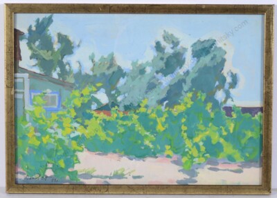 Vladimir Vlasov (1927-1999) ''Dacha'', Tempera, 1964 (1)