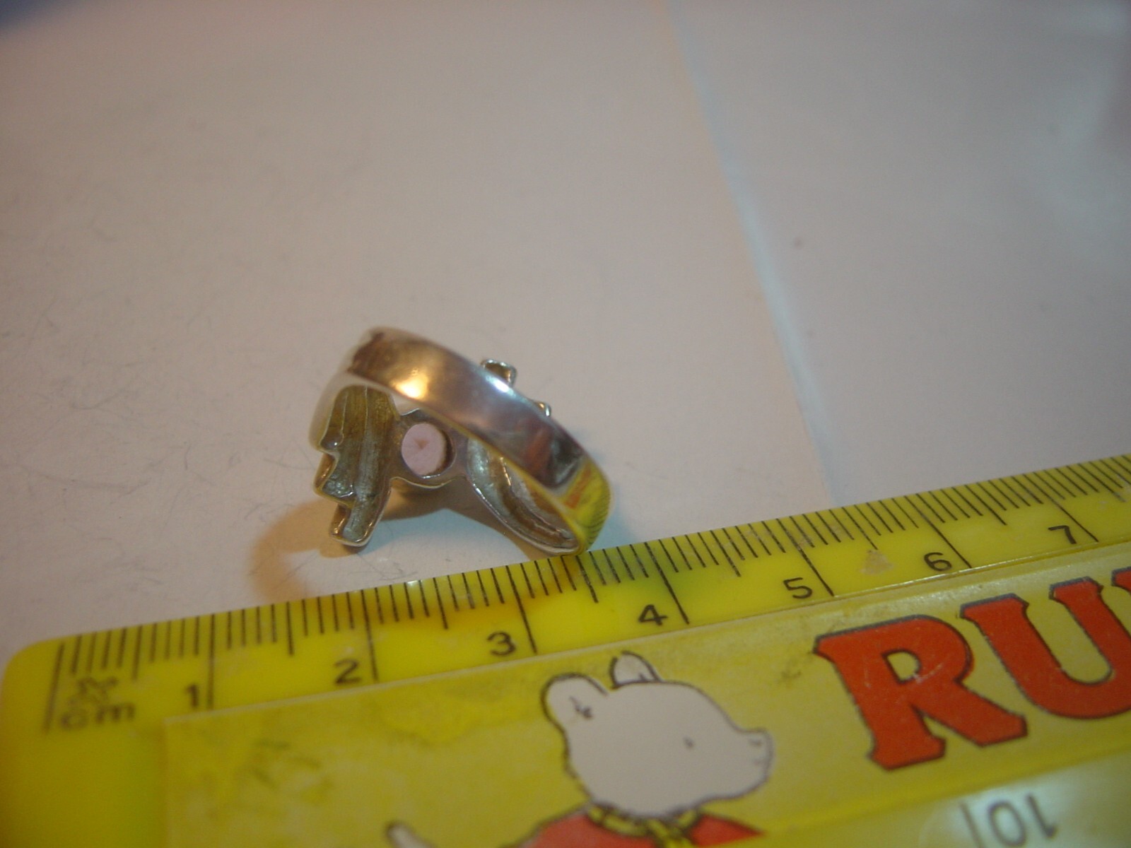 Solid Silver Vintage Ring-genuine amethyst unusua… - image 6