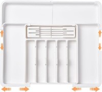 Zhulyiwin Besteckkasten FüR Schubladen, Verstellbarer Schubladen Organizer KüChe