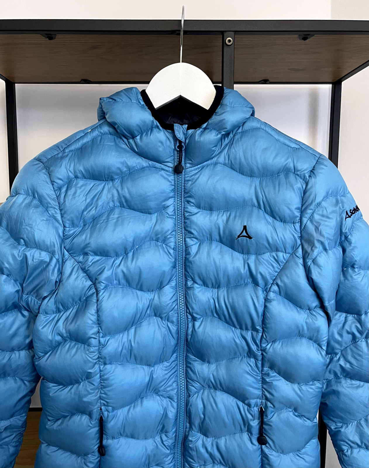 Schoffel Pertex Down Jacket Coat Hood Zipper Wome… - image 3