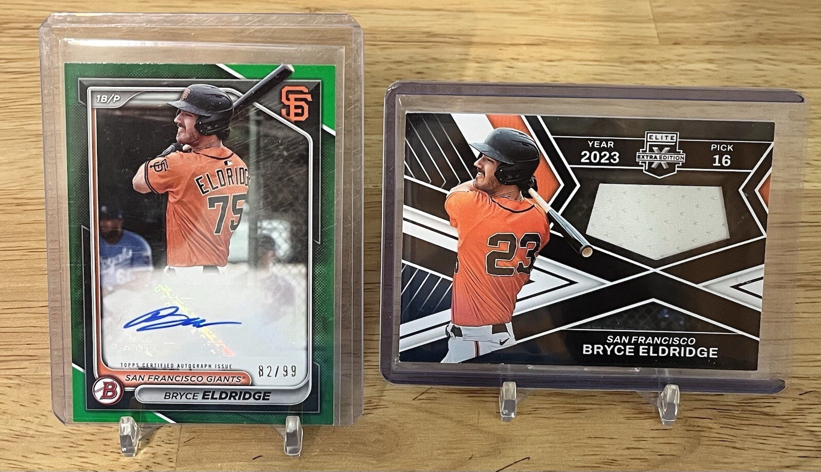 2024 Bowman Bryce Eldridge  /99 Green Auto San Francisco Giants #PPRA-BE++