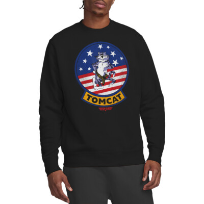 Top Gun Tomcat Sigil Sweatshirt S-2XL, Black