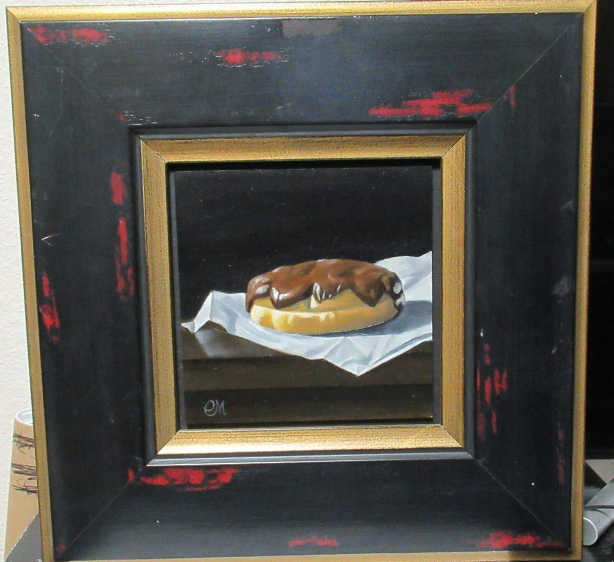 CLEVELAND MORRIS CHOCOLATE BISMARK ORIGINAL ACRYLIC ON PANEL