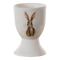 Clayre & Eef: Eierbecher Aus Keramik, Kaninchen 4 X 6 Cm Ostern Hase