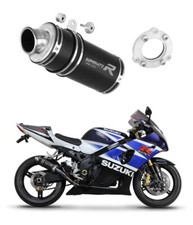 GSXR 1000 K1 - K4 2001 - 2004 Exhaust Silencer Bolt-on GP1 BLACK DOMINATOR