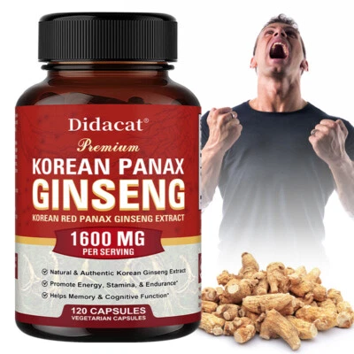 DIDACAT Panax Ginseng 1600 mg – Hochdosiertes Ginsenosid, Energie und Immununterstützung