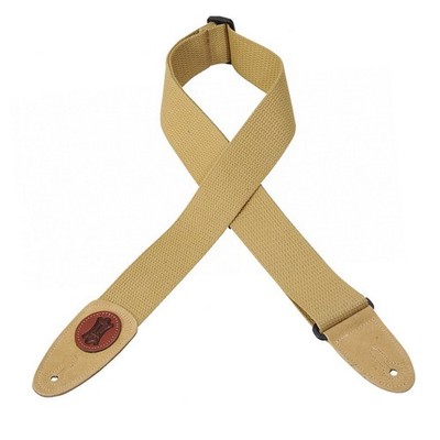 Levy's MSSC8-TAN Cotton Guitar Strap 2'' Signature Series - Tan
