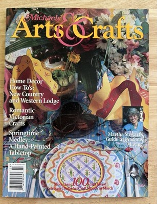 Michaels Arts & Crafts Magazine Feb/March 1994 Martha Stewart Featured Article