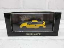Minichamps 1/43 Honda CR-X Coupe 1989 Yellow Diecast Model Car New