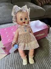 Vintage 1950's Baby Doll  Sunland Doll's Of California w Orig Box Bottle Outfit
