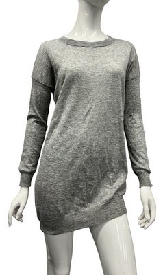 Joseph Grey 100% Cashmere Long Sleeve Jumper Tunic Cashair - Size L