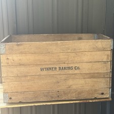 Wire Sewed Folding Box Crate Winner, Baking Co. Pat. 1898 Hubbard  s Wired Box