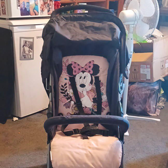 Hauck Disney Baby Minnie Mouse Pushchair Canopy 5-Point Harness Black/Pink