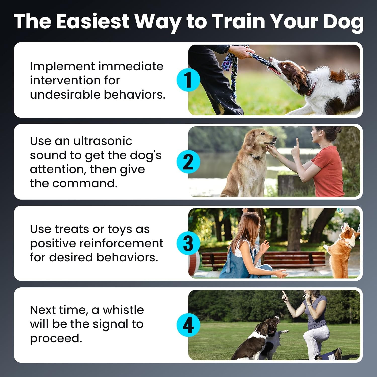 Dog Whistle, Dog Training Whistle to Stop Barking Neighbor'S Dog, 2 Pack Adjusta