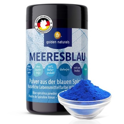 Blue Spirulina Pulver 100g 19% Phycocyanin natürliche blaue Lebensmittelfarbe