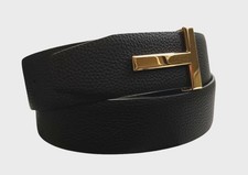 Tom Ford Mens Black Brown T-Icon Reversible G...