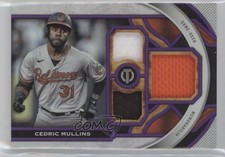 2023 Topps Tribute Triple Relics Purple 7/50 Cedric Mullins #TR-CM qf6