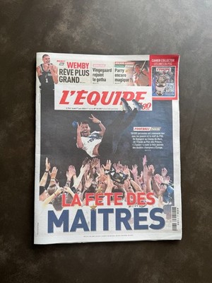 Journal L équipe 1 Juin 2026 La Fêtes Des Maîtres PSG Paris Saint Germain