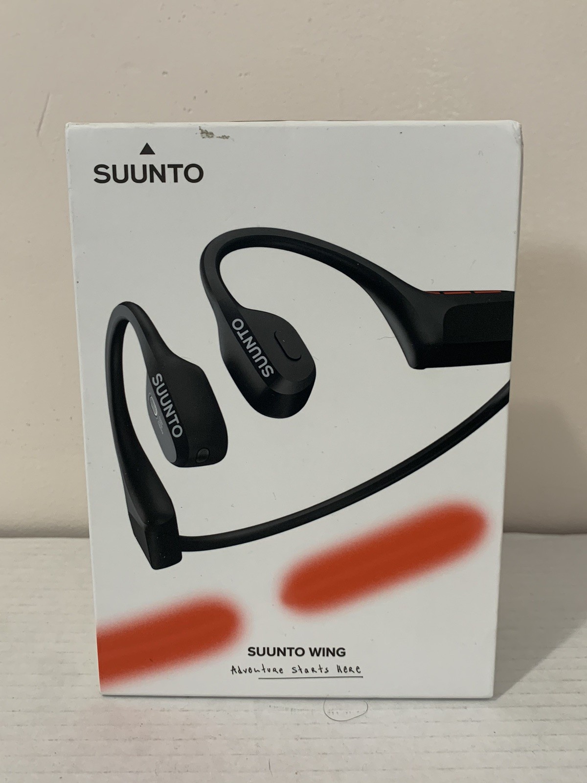 Suunto Wing Open-Ear Headphones Bone Conduction Tech Black Open Box