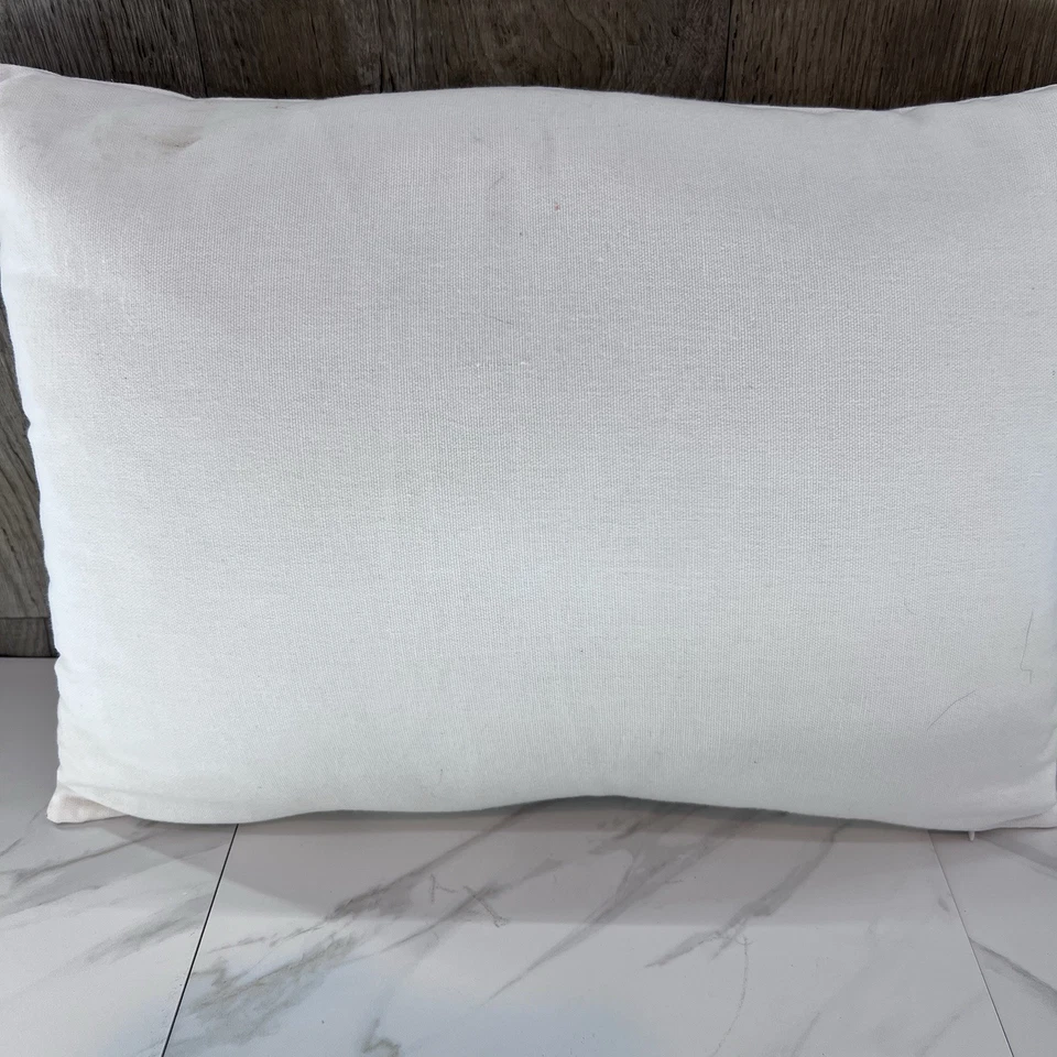 Elephant Pillow Boho Embroidered Anthology w/Zipper Removable Cover 13" x 17" - Image 4 of 4