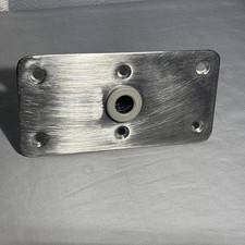 Boat Seat Base Mount Pedestal 1pack 4x8 Stainless Steel, Metallic