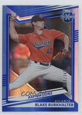 2022 Panini Elite Extra Edition Aspirations Blue /349 Blake Burkhalter #76 10k8