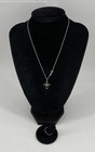 925 Sterling Silver Cross Necklace w/Ring 2.0g — photo 2