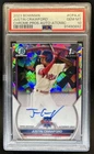 2023 Bowman Justin Crawford Chrome Auto Atomic Refractor 1st #/100 PSA 10