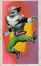 Vintage Japanese Menko Card Superhero Atomic Rocket Joker 892713516719120
