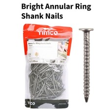 ANNULAR RING SHANK NAILS 20,30,40,50,65,75mm Various Pack Size Universal UN