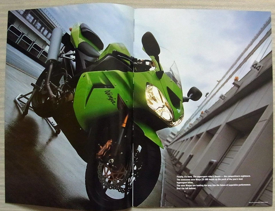 KAWASAKI Ninja Motorcycles ZX-10R 6R 6RR 12R Sales Brochure 2003 E99941-1174 - Image 2 of 4