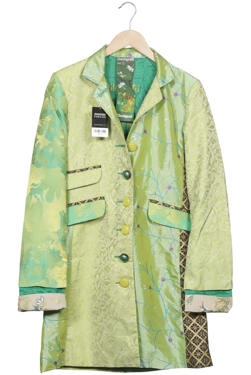 Desigual Mantel Damen Jacke Parka Gr. 42 Baumwolle Grün #1gpsgar