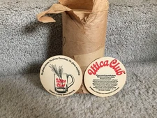 20 Vintage Beer Coasters West Ending Brewing Utica Club Nothing Phony USA U267