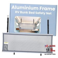 59" x 22" Aluminium Frame RV Bunk Bed Safety Net, Height Adjustable Mesh Bunk
