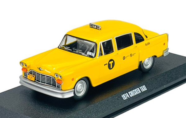 Greenlight John Wick 1974 Checker Taxi Yellow 1:43 Die Cast Model New 86607-image