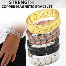 Three-Row Ultra Strength Magnetic Bracelet for Men Copper Bracelet 57 Magnet New