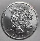 2018 Zombucks FEAST PEACE DOLLAR 1 oz .999 Silver Round THE APOCALYPSE
