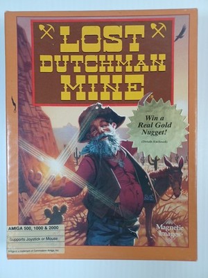 RARE LOST DUTCHMAN MINE Commodore Amiga Magnetic Images Game