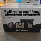 Split Solar LED Outdoor Wall Light 3-Head Motion Sensor Black FL-1725A — photo 1