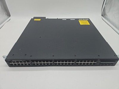 Cisco Catalyst 3650 48-Port Gigabit Ethernet PoE+ WS-C3650-48FD-S w/ C3650-STACK