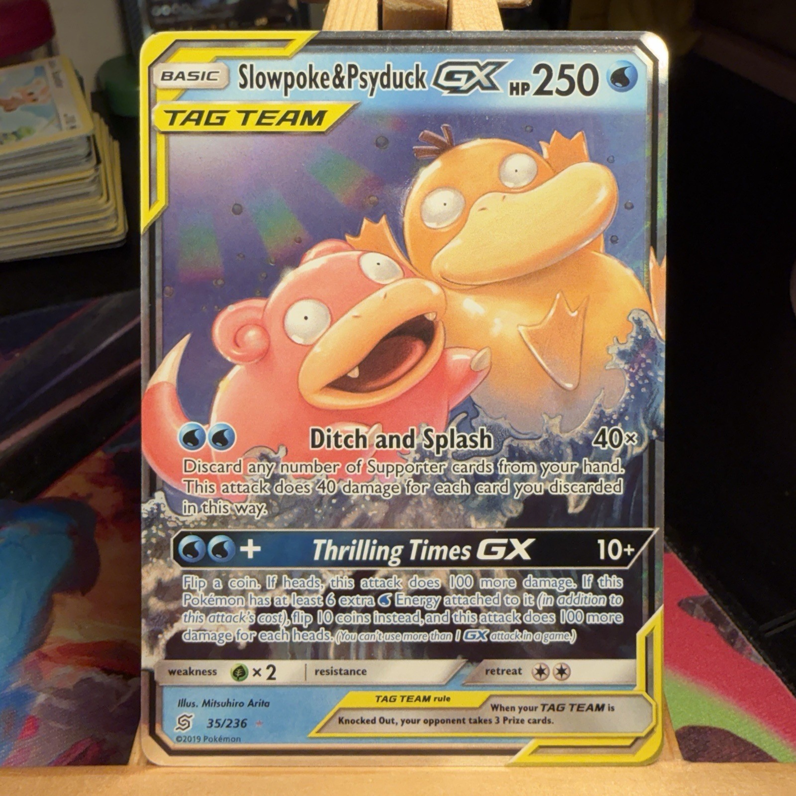 Slowpoke & Psyduck GX 35/236 Unified Minds Tag Team Full Art Pokémon TCG MINT/NM