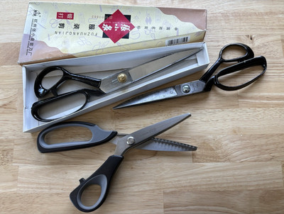 High-End Sewing Shears Lot   Kai Pinking Shears, Zhang Xiaoquan, & Vintage Japan